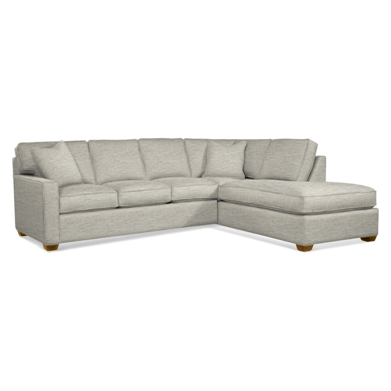 Ellora Upholstered Chaise L-Sectional, Havana, Right Hand Facing, Basic Beige, 0317-85
