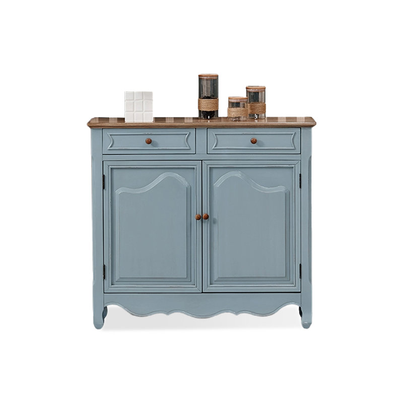 Solid wood Shoe Storage, Blue