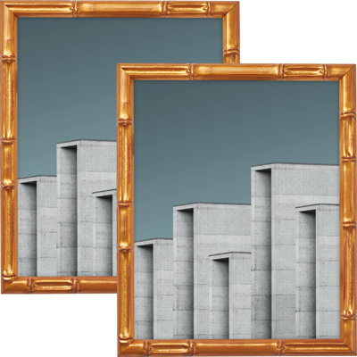 Khoary Gold Solid Wood Gilded Picture Frame - Set of 2