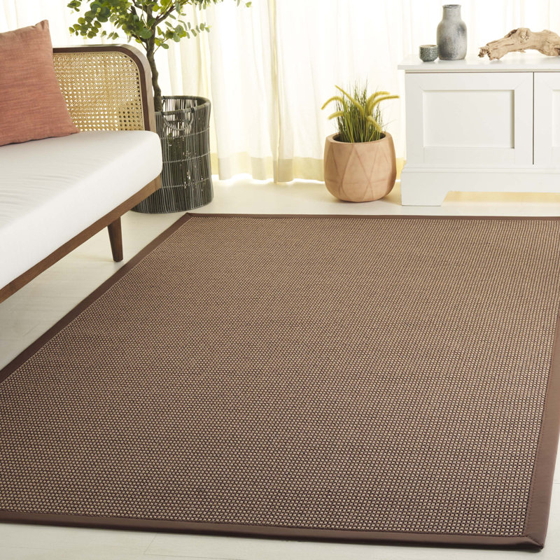 Moda Faux Sisal 102 Area Indoor/Outdoor Area Rug In Marble / Brown, Rectangle 5' x 8'