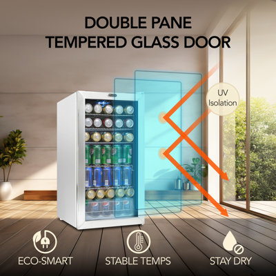 Whynter 127 Cans Freestanding Beverage Refrigerator with Lock