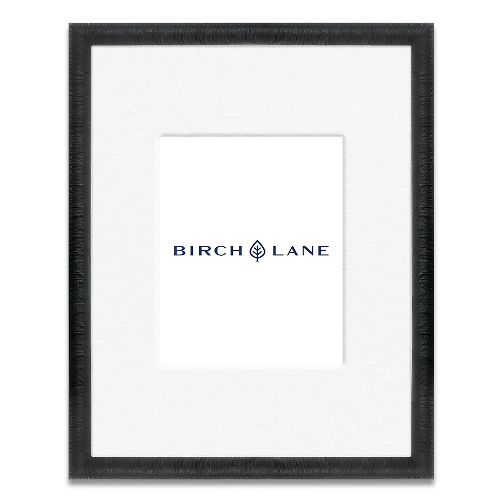 Chopra Wood Picture Frame with Mat, 18" x 24", Black