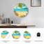 «Beach Scene», horloge murale en verre-1750494973