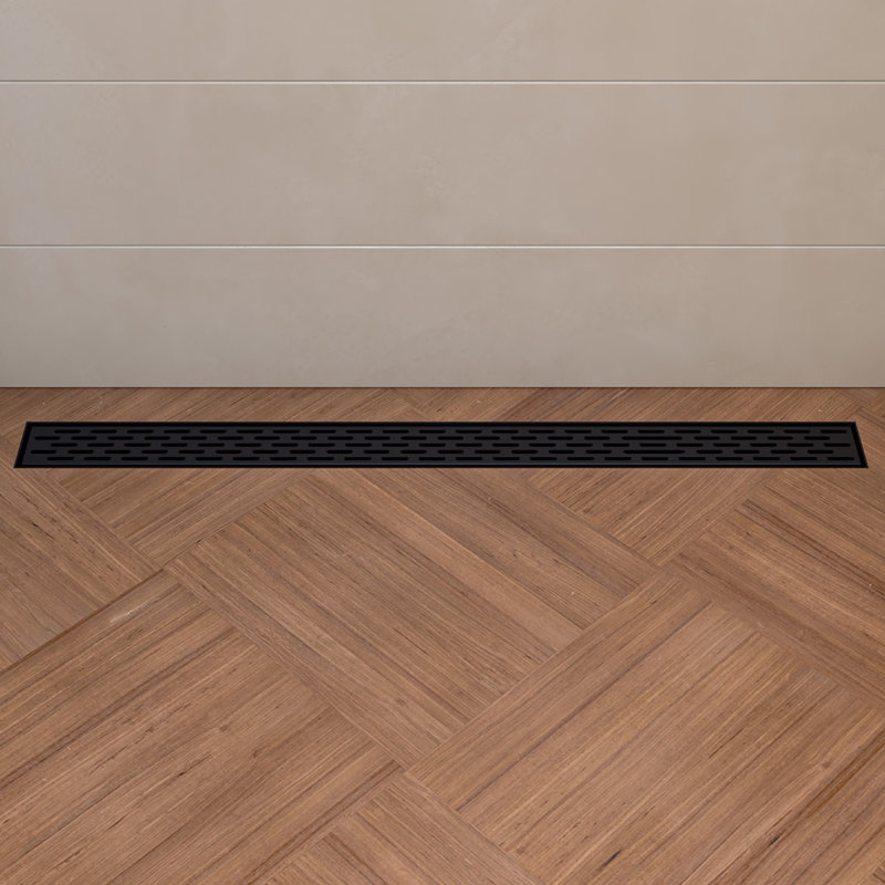 36'' Black Matte Stainless Steel Linear Shower Drain