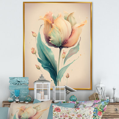 «Rhoda Soft Tone Tulip», reproduction sur toile