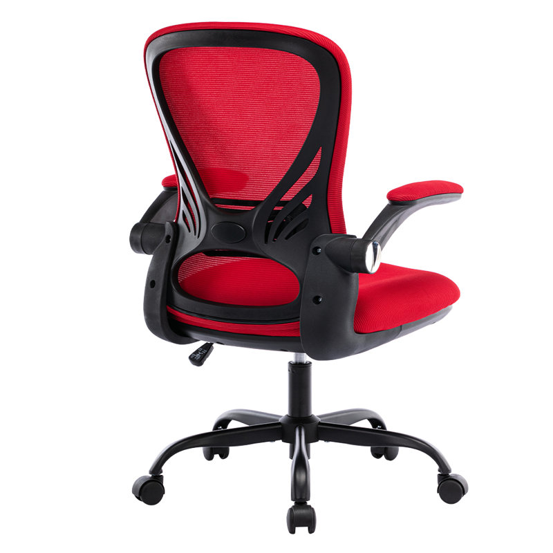 Desk Chair, Red, Black