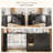 Makeup Vanity Desk, Modern White Dressing Table with Reversible Drawers Cabinet (Without mirror)-1144521144