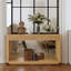 Table d'appoint 60 po 2 tiroirs cannelés 60 po-864673847