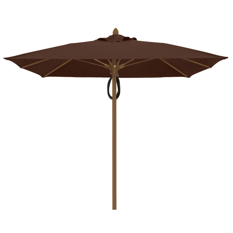 Parasol de marché carré 7,5 pi Prestige, Bronze champagne, Brun véritable