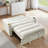 Convertible Sofa Bed, 3-In-1 Multi-Functional Velvet Sleeper Couch Pull-Out Bed, 47'' Loveseat Chaise Lounge With Adjustable Backrest-27590022-4007035