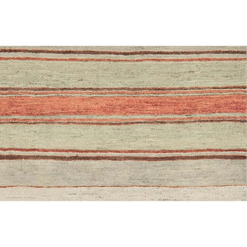 Tapis ivoire et vert clair noué à la main de haute qualité