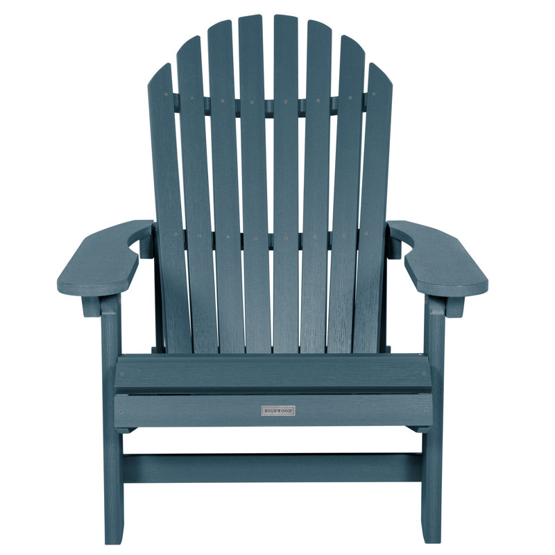 Chaise Adirondack en plastique Federigo, Bleu Nantucket