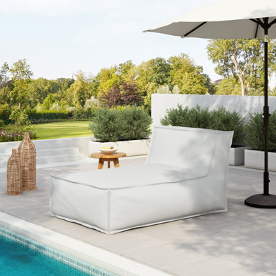 Carl Outdoor Bean Bag Lounge Chair With Removable Cover by Trule
