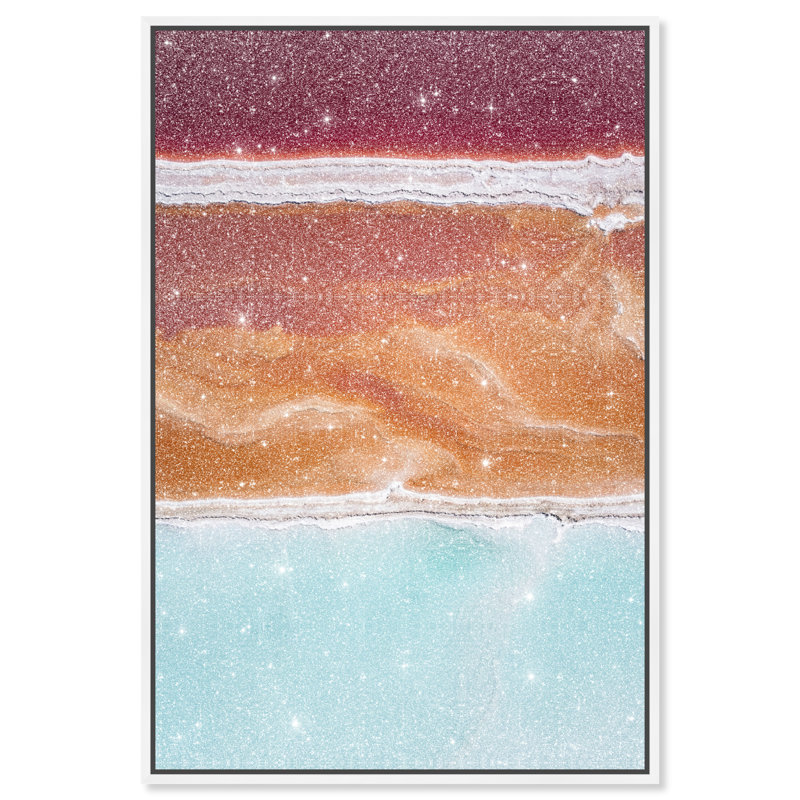 Surreal Coast Print by Oliver Gal, 11"H x 16"W, White Floater Frame