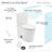 St. Tropez Dual Flush Elongated One-Piece Toilet (Seat Included)