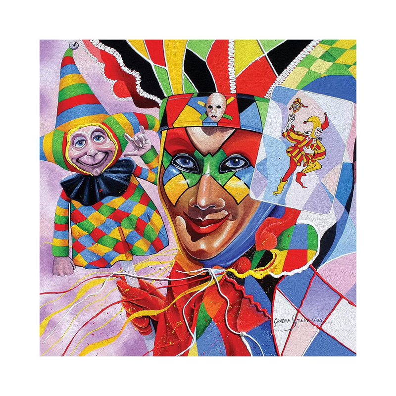 To Love A Joker by Graeme Stevenson - Gallery-Wrapped Canvas Giclée on Canvas, 30.48 cm H x 30.48 cm W, No Frame