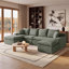 Canapé d'angle modulaire en forme de U de 235 cm (92,51 po), canapé à compression en chenille avec ressorts ensachés, canapé moderne à assise profonde pour salon, livré roulé et sans assemblage-513539448-513539451-513539452