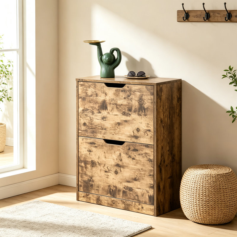 12 Pair Flip Down Shoe Storage