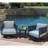 Olympic Swivel Lounge Chairs Set of Two with End Table