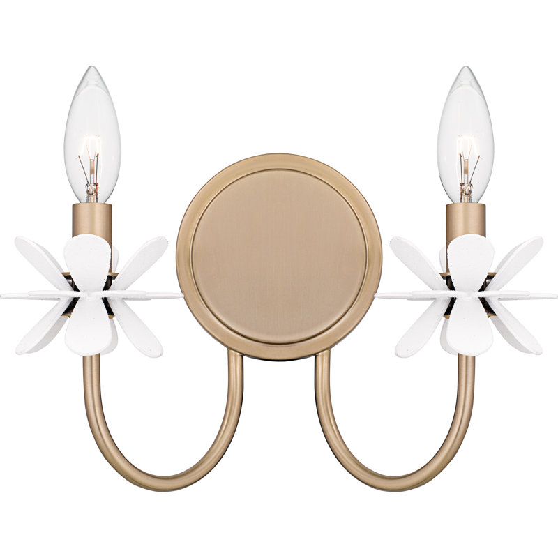 Moulden 2-Light Bronze Gold Wall Sconce
