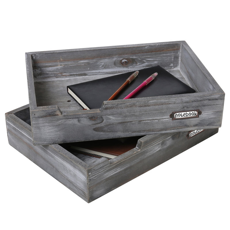 Kennett 2-Piece Stacking Desk Organizer Tray