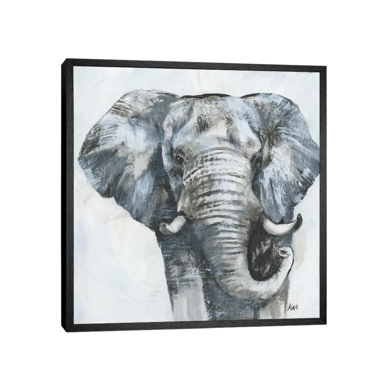 Masai Moment by Nan - Painting on Canvas, Black Framed, 93.98 cm H x 93.98 cm W