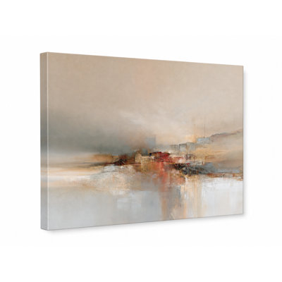 Paysage abstrait crème rouille enveloppé Ingwer
