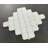 Diamond With Dot Marble Mosaic Tile-113459201