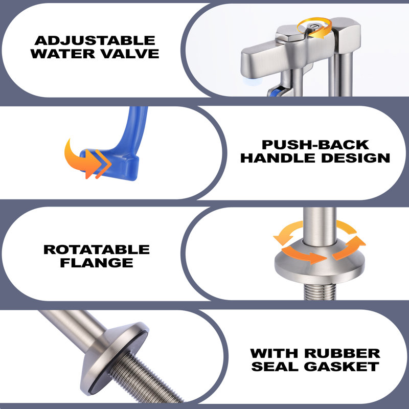Robinet de cuisine Aleasha, Nickel