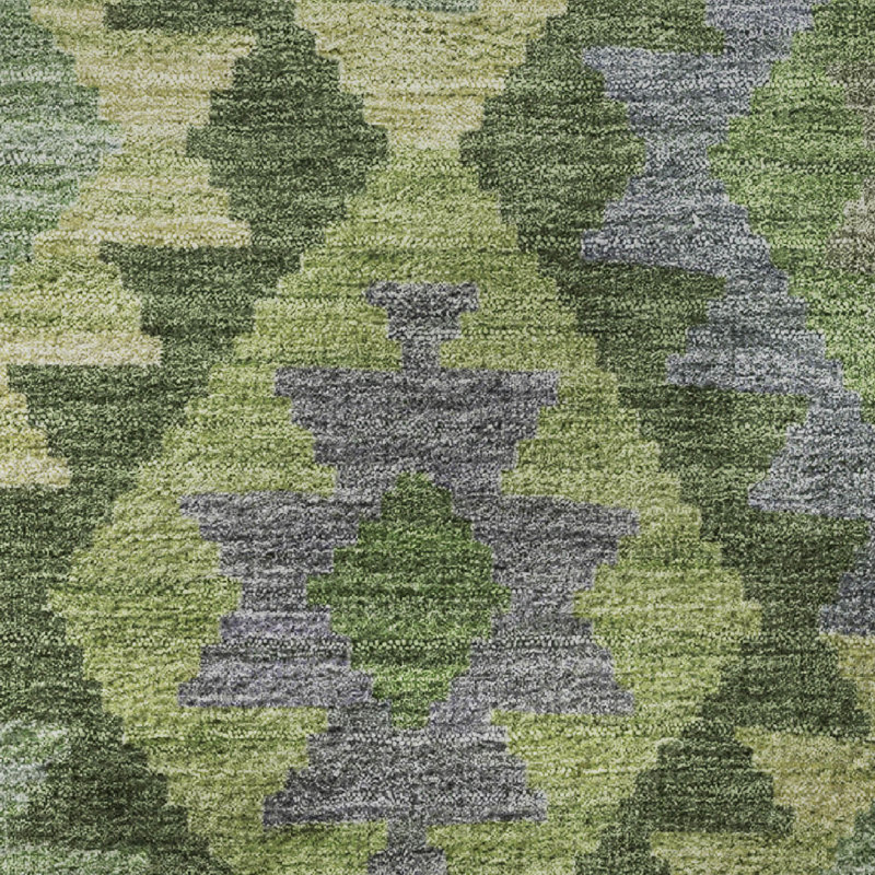 Premium Machine Washable Mayfield AMF1915 Tribal Rug, Rectangle 1'8" x 2'6"