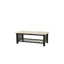 Table basse avec tablette de rangement ouverte