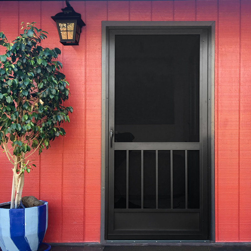 Porte moustiquaire en aluminium Westmore, Noir