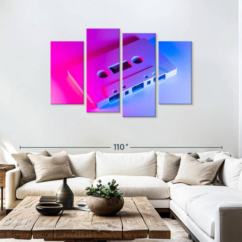 Cassette couleur Abarca, H 48 po x l 75 po