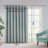 Printed Heathered Blackout Grommet Top Curtain Panel-102559857-102559860