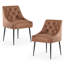 Chaises de salle à manger, chaises de salle à manger de style Mid-Century, chaises de salle à manger rembourrées en similicuir-1551149595