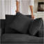 Très grande chaise longue d'intérieur, canapé rembourré en velours côtelé moderne, aucun assemblage requis, canapé-lit confortable pour le salon, le bureau-1414765507