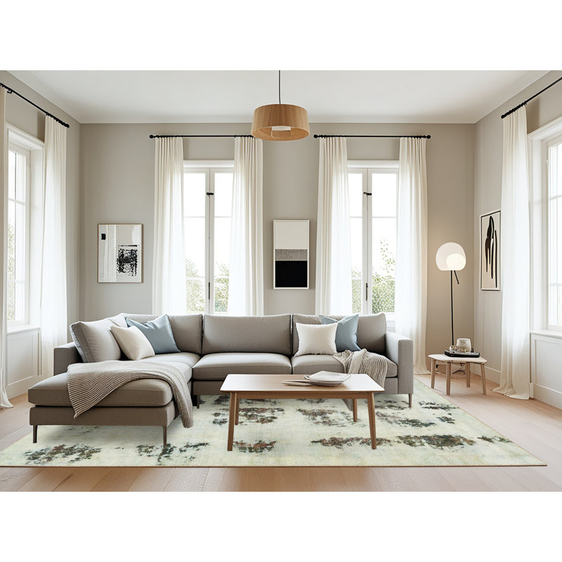 Abstract Indoor Rug, Rectangle 8' x 12'