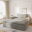 Double chaise longue surdimensionnée rembourrée avec accoudoirs larges pour les salons, les appartements-1214894047