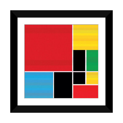 Albree Modern Colored Composition, impression sur toile