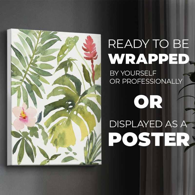 Tropical Farrago II - Impression sur toile seulement - NON CADRE, H 12 po x l 8 po
