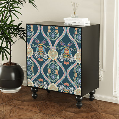 Vintage shoe cabinet side cabinet 17 - Pair Shoe Storage Cabinet