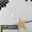 Rideau de douche blanc avec 12 crochets Birthday-1270325521