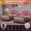Upholstered Bed With Adjustable Headboard Velvet-143053972-148265307
