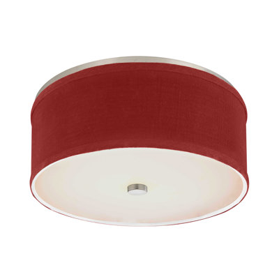 Abat-jour tambour en lin H 6,38 po