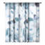 Ensemble de 2 rideaux de fenêtre indigo à motif abstrait indigo Ninola Design-2068073721