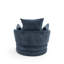 Upholstered Swivel Barrel Chair-327754449