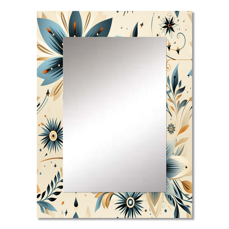 Alexo - Bohemian Rectangular Wall Mirror, 32 po x 24 po