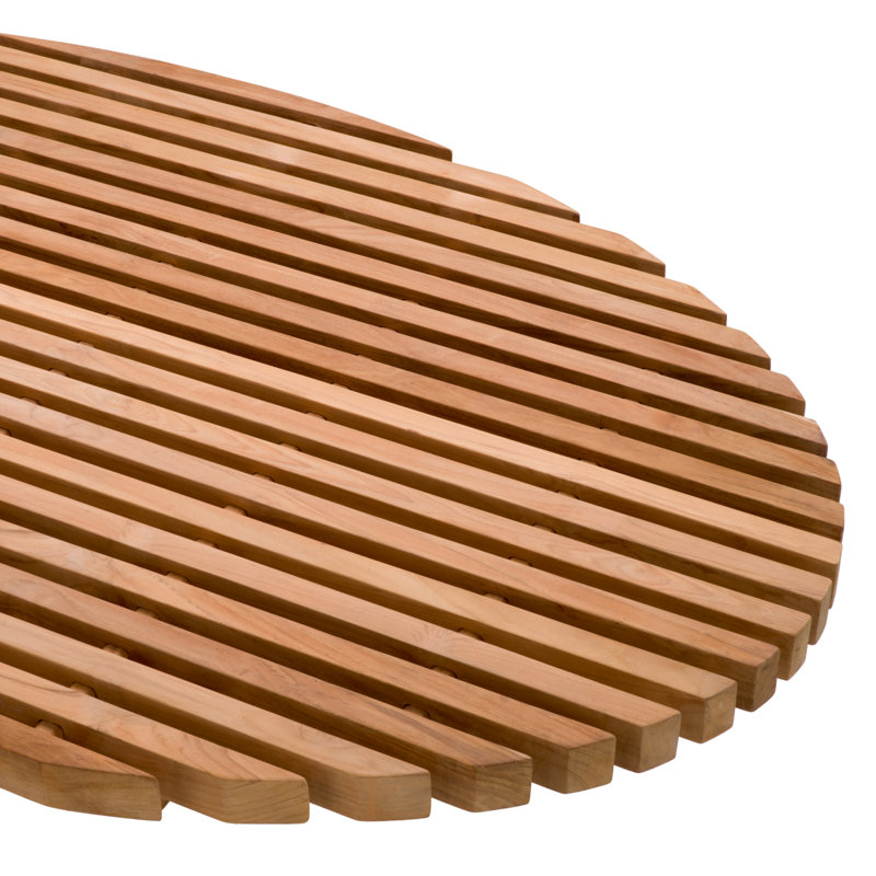 Anjuna Natural Teak Oval Outdoor Coffee Table