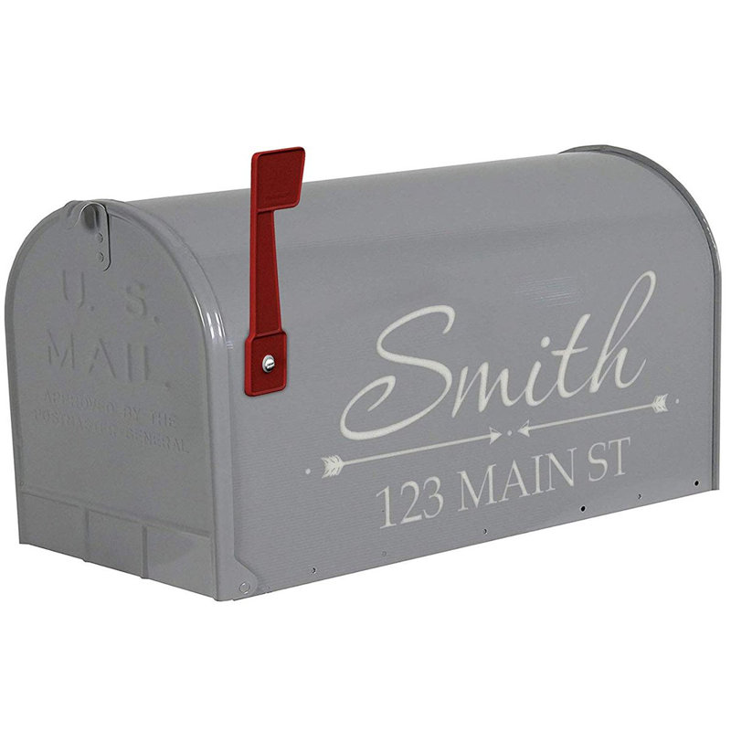 Plaque d'adresse personnalisée, Argent, Oui
