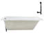 Baignoire de trempage en acrylique 66 po. X 34 po. Drain inclus-97412813